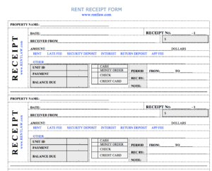 rent-receipt-forms